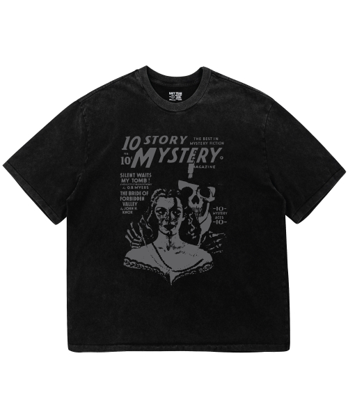 NAVYTEAM(ネイビーチーム)の「10 STORY MYSTERY ピグメントダイング半袖Tシャツ(Tシャツ/カットソー・レディース・ブラック×ホワイト/ブラック×グレー・1/2/3)」の3枚目の写真