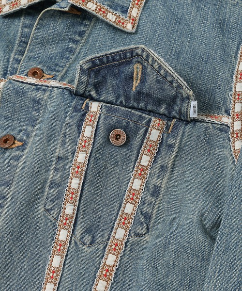 SUGARHILL(シュガーヒル)の「FADED TYROL DENIM JACKET(デニムジャケット・メンズ・ブルー系その他・2)」の5枚目の写真