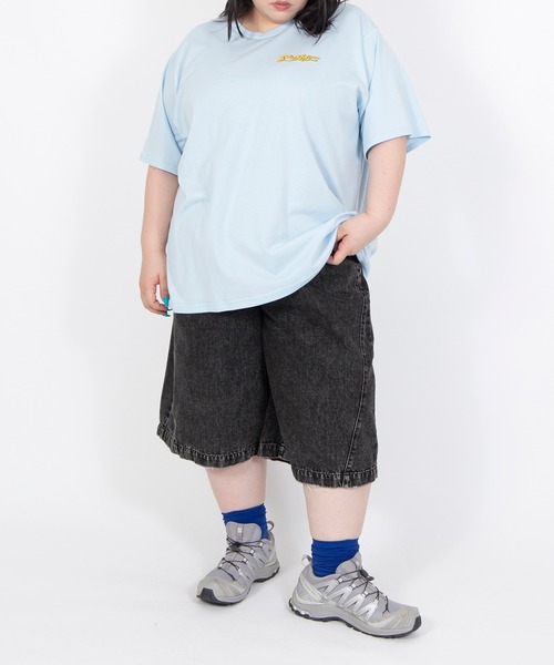 PUNYUS(プニュズ)の「デザインデニムハーフパンツ(デニムパンツ・レディース・ブラック/ブルー系その他・5/4/3/2/1)」の10枚目の写真