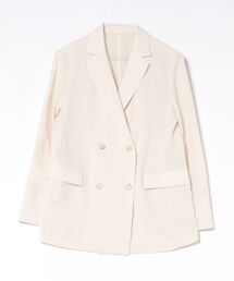 STRAWBERRY-FIELDS（ストロベリーフィールズ）の「シアーリネンライク_リネンライクダブルジャケット（テーラードジャケット）」