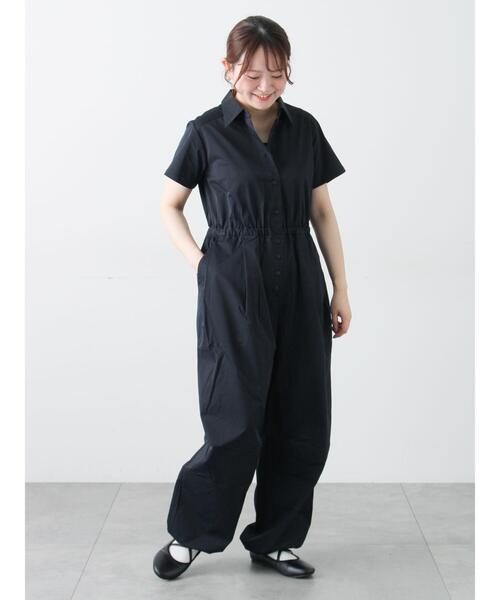 Samansa Mos2（サマンサ モスモス）の「ジャンプスーツ（サロペット/オーバーオール・レディース・ブラウン/ネイビー/ベージュ・F）」の3枚目の写真