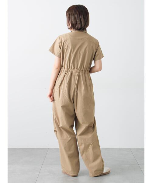 Samansa Mos2（サマンサ モスモス）の「ジャンプスーツ（サロペット/オーバーオール・レディース・ブラウン/ネイビー/ベージュ・F）」の4枚目の写真