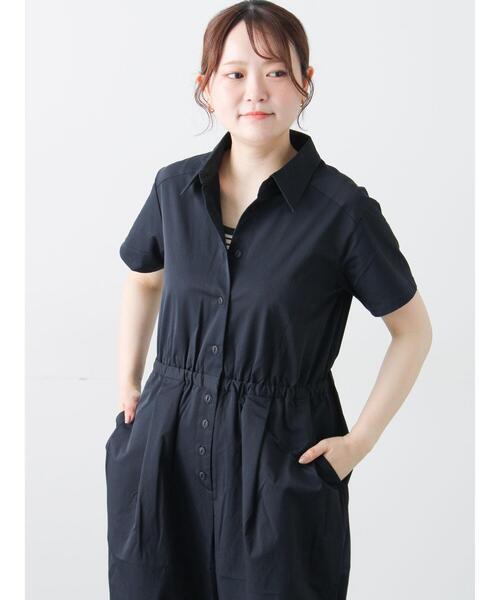 Samansa Mos2（サマンサ モスモス）の「ジャンプスーツ（サロペット/オーバーオール・レディース・ブラウン/ネイビー/ベージュ・F）」の5枚目の写真