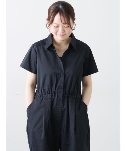 Samansa Mos2（サマンサ モスモス）の「ジャンプスーツ（サロペット/オーバーオール・レディース・ブラウン/ネイビー/ベージュ・F）」の6枚目の写真