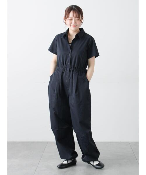 Samansa Mos2（サマンサ モスモス）の「ジャンプスーツ（サロペット/オーバーオール・レディース・ブラウン/ネイビー/ベージュ・F）」の8枚目の写真