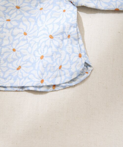 CIAOPANIC TYPY(チャオパニックティピー)の「【BABY】【Qinn】ダブルガーゼヘンリーブラウス:80cm(その他ベビーウェア・キッズ・サックスブルー/ホワイト/ブラウン・80)」の17枚目の写真