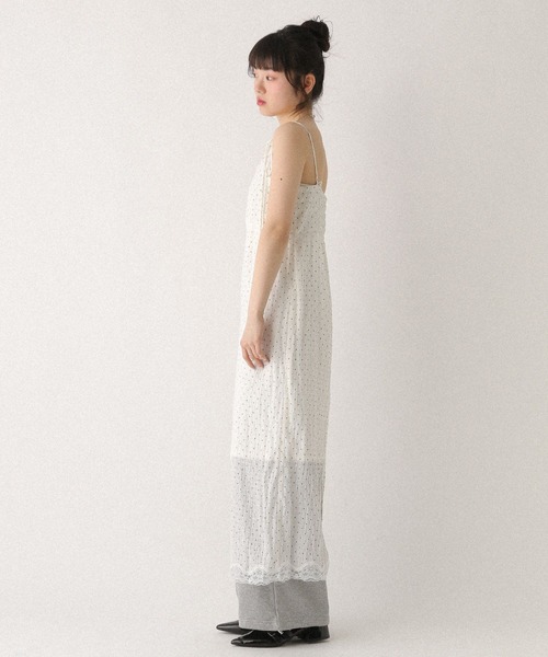 Heather(ヘザー)の「レーストリムナローキャミワンピース 672056(ワンピース・レディース・ホワイト系その他/ブラック系その他/ブルー系その他・FREE)」の8枚目の写真