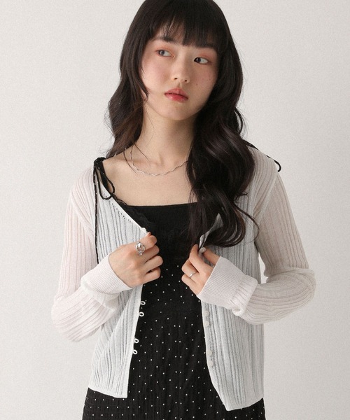 Heather(ヘザー)の「レーストリムナローキャミワンピース 672056(ワンピース・レディース・ホワイト系その他/ブラック系その他/ブルー系その他・FREE)」の16枚目の写真