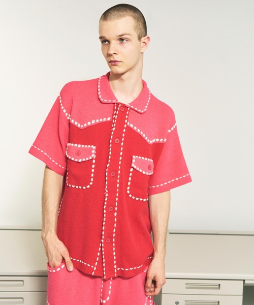 PHINGERIN(フィンガリン)の「PHINGERIN/フィンガリン/SUMMER PG1 WESTERN SHIRT(シャツ/ブラウス・メンズ・ブラック/ピンク/ネイビー・L/M/S)」の3枚目の写真