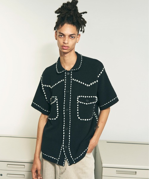 PHINGERIN(フィンガリン)の「PHINGERIN/フィンガリン/SUMMER PG1 WESTERN SHIRT(シャツ/ブラウス・メンズ・ブラック/ピンク/ネイビー・L/M/S)」の1枚目の写真