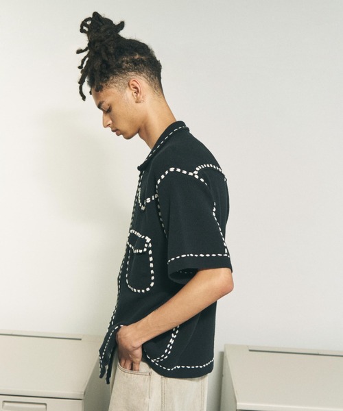 PHINGERIN(フィンガリン)の「PHINGERIN/フィンガリン/SUMMER PG1 WESTERN SHIRT(シャツ/ブラウス・メンズ・ブラック/ピンク/ネイビー・L/M/S)」の4枚目の写真