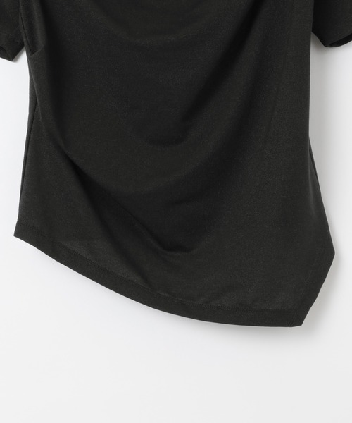 PAGEBOY（ページボーイ）の「ラメドレープカットトップス【ワンショル＆オフショル着用可能】（Tシャツ/カットソー・レディース・グレー/ブラック/ネイビー・FREE）」の14枚目の写真