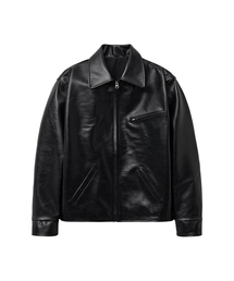 SPERONE（スペロネ）の「[リアルレザー] クラシックカウレザーシングルジャケット (ブラック)（ライダースジャケット）」