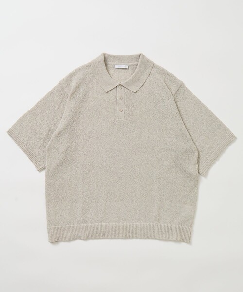 Firsthand(ファーストハンド)の「Firsthand/ファーストハンド ドライタッチ ブークレヤーン ニットポロシャツ(ポロシャツ・メンズ・グリーン/ベージュ/ブラック/ブルー/グレー・MEDIUM/LARGE)」の15枚目の写真