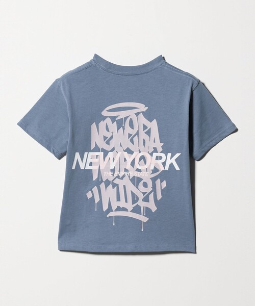 NEW ERA(ニューエラ)の「<NEW ERA>タギング Tシャツ / キッズ(130cmー160cm)(Tシャツ/カットソー・キッズ・ブラック/ライトブルー・150cm/130cm/140cm/160cm)」の3枚目の写真