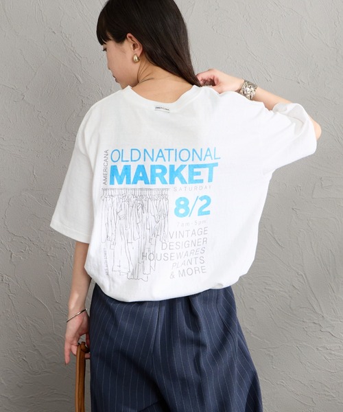 MARKET 後背印花T恤