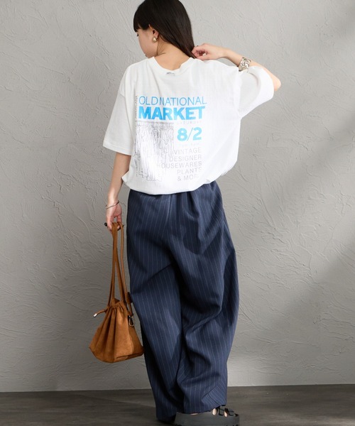 MARKET 後背印花T恤