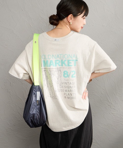 WEB限定】[Americana/アメリカーナ] MARKET バックプリントTシャツ（T