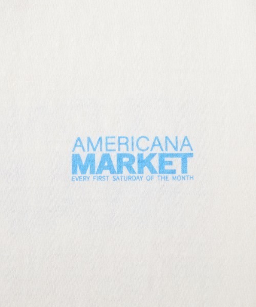 AMERICANA（アメリカーナ）の「【WEB限定】[Americana/アメリカーナ] MARKET バックプリントＴシャツ（Tシャツ/カットソー・レディース・ホワイト/オートミール/ブラウン・ONE SIZE）」の4枚目の写真