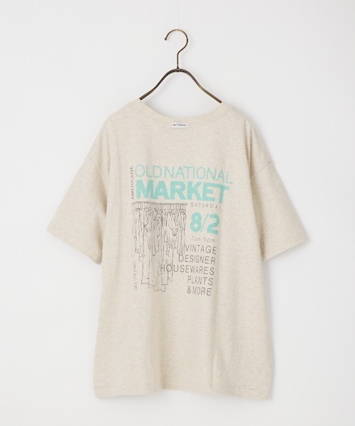WEB限定】[Americana/アメリカーナ] MARKET バックプリントTシャツ（T