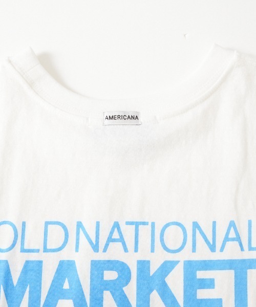 WEB限定】[Americana/アメリカーナ] MARKET バックプリントTシャツ（T