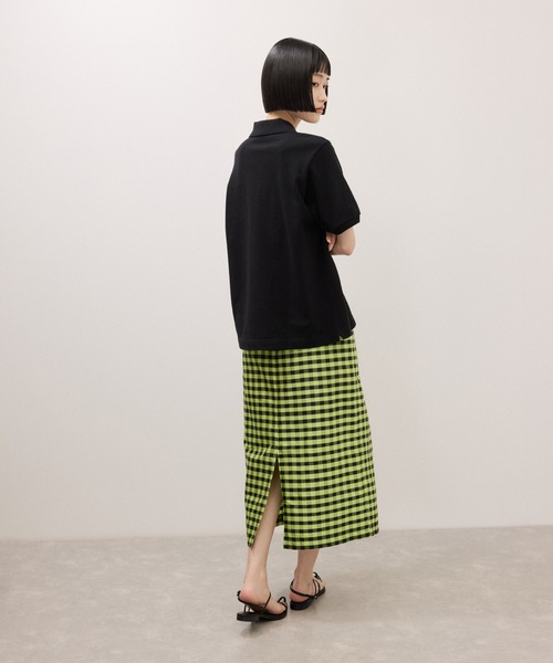 LACOSTE(ラコステ)の「【LACOSTE for ADAM ET ROPE'】別注 Classic Polo(ポロシャツ・レディース・ブラック/クリーム/ボルドー・36)」の7枚目の写真