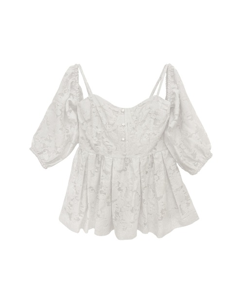 セール】rose jacquard puff tunic（チュニック）｜HONEY MI HONEY
