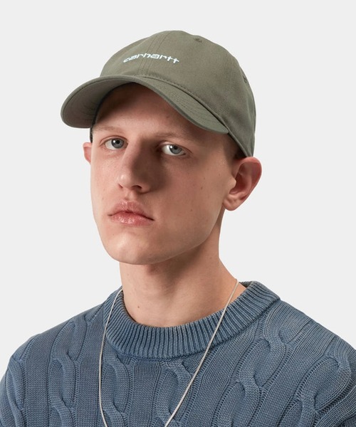 Carhartt WIP(カーハートダブリューアイピー)の「【Carhartt WIP】CANVAS SCRIPT CAP I028876(キャップ・メンズ・グリーン/ブラック/グレー/ネイビー・FREE)」の3枚目の写真