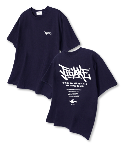 TI.GLAKE(ティーグレイク)の「ロウリーフ オーバーサイズ 半袖Tシャツ ネイビー(Tシャツ/カットソー・メンズ・その他・LARGE/X-LARGE/XX-LARGE)」の1枚目の写真