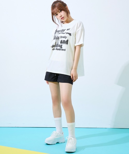 shrita(シュリータ)の「ナイロンショートカーゴパンツ(カーゴパンツ・キッズ・ブラック/イエロー系その他/パープル・L/M)」の10枚目の写真