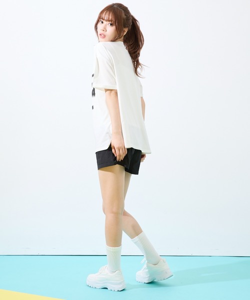 shrita(シュリータ)の「ナイロンショートカーゴパンツ(カーゴパンツ・キッズ・ブラック/イエロー系その他/パープル・L/M)」の11枚目の写真