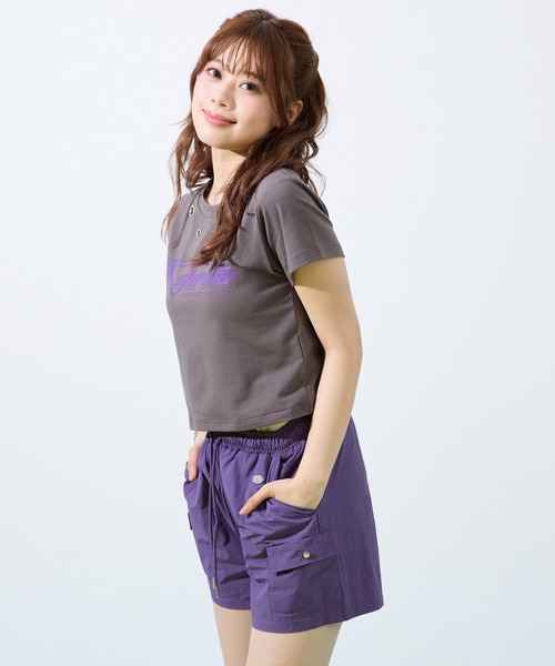 shrita(シュリータ)の「ナイロンショートカーゴパンツ(カーゴパンツ・キッズ・ブラック/イエロー系その他/パープル・L/M)」の17枚目の写真