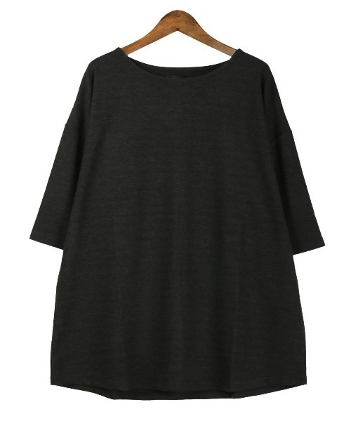 LUXSTYLE(ラグスタイル)の「スラブミックスリラックス半袖Tシャツ(Tシャツ/カットソー・メンズ・グレー/ブラック・M/L)」の11枚目の写真