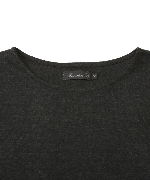 LUXSTYLE(ラグスタイル)の「スラブミックスリラックス半袖Tシャツ(Tシャツ/カットソー・メンズ・グレー/ブラック・M/L)」の14枚目の写真