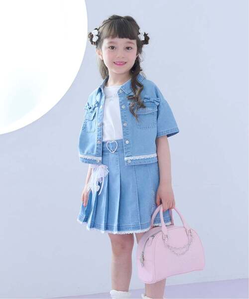 mezzo piano(メゾピアノ)の「接触冷感デニムシャツ &Tシャツセット(シャツ/ブラウス・キッズ・サックスブルー/グレー・120cm/130cm/140cm)」の20枚目の写真