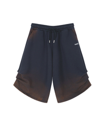 TONSIL（トンスル）の「ピンタックウォッシングロングバミューダパンツネイビー（その他パンツ）」