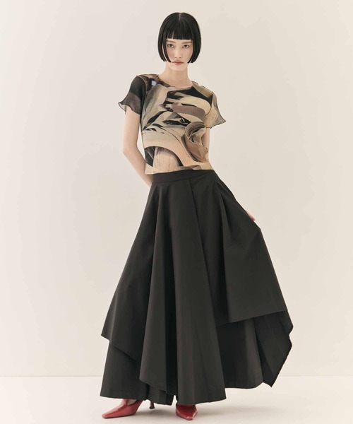 kotohayokozawa（コトハヨコザワ）の「【kotohayokozawa/コトハヨコザワ】SHEER GRAPHIC TINY TOP/シアーグラフィックトップ/ウォッシャブル（Tシャツ/カットソー・レディース・ベージュ/ピンク・FREE）」の19枚目の写真