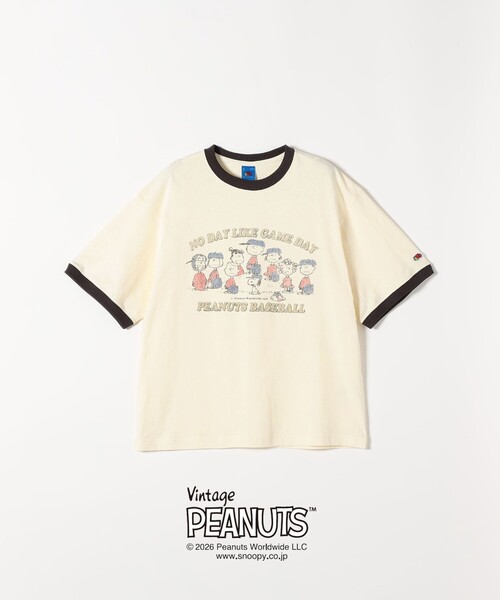 FRUIT OF THE LOOM:〈洗濯機可能〉PEANUTS プリント TEE（Tシャツ