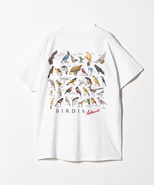 BEAUTY&YOUTH UNITED ARROWS(ビューティーアンドユースユナイテッドアローズ)の「【別注】<ATLAS SCREEN PRINTING>BIRDING プリント Tシャツ(Tシャツ/カットソー・メンズ・ホワイト・M/L)」の1枚目の写真