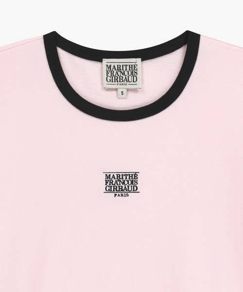 MARITHE + FRANCOIS GIRBAUD(マリテフランソワジルボー)の「W CLASSIC LOGO RINGER TEE(Tシャツ/カットソー・レディース・ホワイト/ネイビー/ライトピンク/ヘザーグレー・SMALL/MEDIUM)」の5枚目の写真