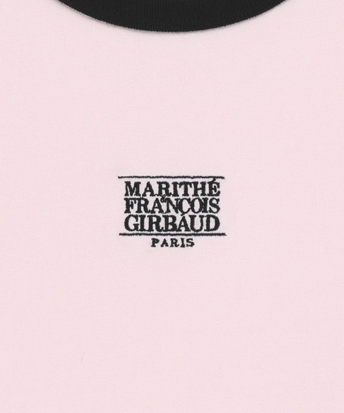 MARITHE + FRANCOIS GIRBAUD(マリテフランソワジルボー)の「W CLASSIC LOGO RINGER TEE(Tシャツ/カットソー・レディース・ホワイト/ネイビー/ライトピンク/ヘザーグレー・SMALL/MEDIUM)」の6枚目の写真