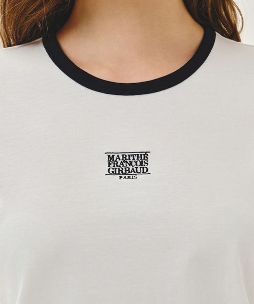 MARITHE + FRANCOIS GIRBAUD(マリテフランソワジルボー)の「W CLASSIC LOGO RINGER TEE(Tシャツ/カットソー・レディース・ホワイト/ネイビー/ライトピンク/ヘザーグレー・SMALL/MEDIUM)」の10枚目の写真