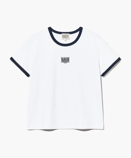 MARITHE + FRANCOIS GIRBAUD(マリテフランソワジルボー)の「W CLASSIC LOGO RINGER TEE(Tシャツ/カットソー・レディース・ホワイト/ネイビー/ライトピンク/ヘザーグレー・SMALL/MEDIUM)」の12枚目の写真