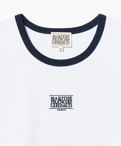 MARITHE + FRANCOIS GIRBAUD(マリテフランソワジルボー)の「W CLASSIC LOGO RINGER TEE(Tシャツ/カットソー・レディース・ホワイト/ネイビー/ライトピンク/ヘザーグレー・SMALL/MEDIUM)」の14枚目の写真