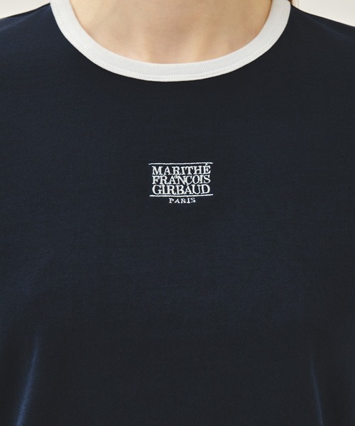 MARITHE + FRANCOIS GIRBAUD(マリテフランソワジルボー)の「W CLASSIC LOGO RINGER TEE(Tシャツ/カットソー・レディース・ホワイト/ネイビー/ライトピンク/ヘザーグレー・SMALL/MEDIUM)」の18枚目の写真