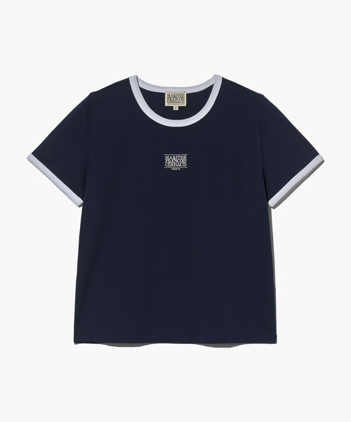 MARITHE + FRANCOIS GIRBAUD(マリテフランソワジルボー)の「W CLASSIC LOGO RINGER TEE(Tシャツ/カットソー・レディース・ホワイト/ネイビー/ライトピンク/ヘザーグレー・SMALL/MEDIUM)」の20枚目の写真