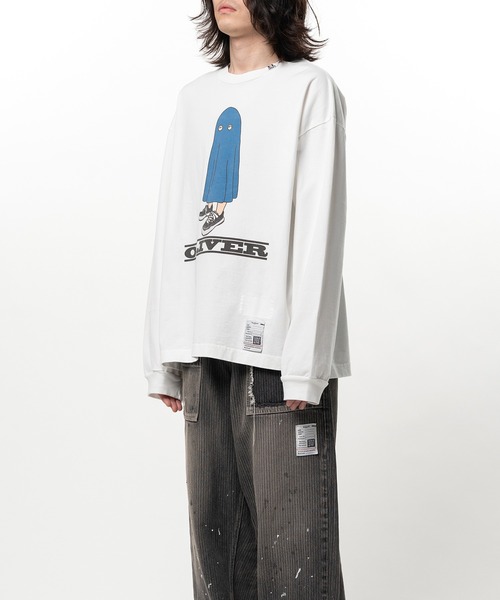 Maison MIHARA YASUHIRO(メゾンミハラヤスヒロ)の「OLIVER Printed Long Sleeve T-shirt(Tシャツ/カットソー・メンズ・ホワイト・46/44/48)」の4枚目の写真