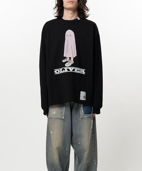 Maison MIHARA YASUHIRO(メゾンミハラヤスヒロ)の「OLIVER Printed Long Sleeve T-shirt(Tシャツ/カットソー・メンズ・ホワイト・46/44/48)」の8枚目の写真