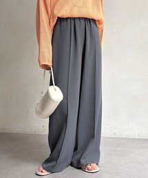 接触冷感ピンタックワイドパンツ