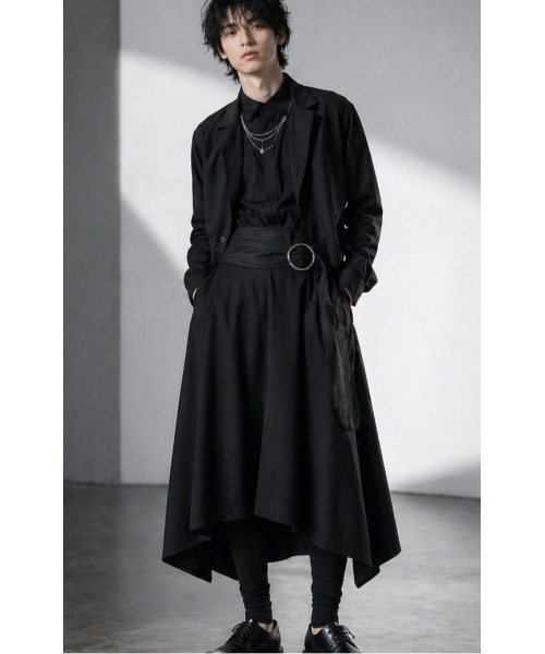 Sakka（サッカ）の「ジェンダーレスフィッシュテールスカートMADE IN JAPAN（スカート・メンズ・ブラック・FREE）」の2枚目の写真